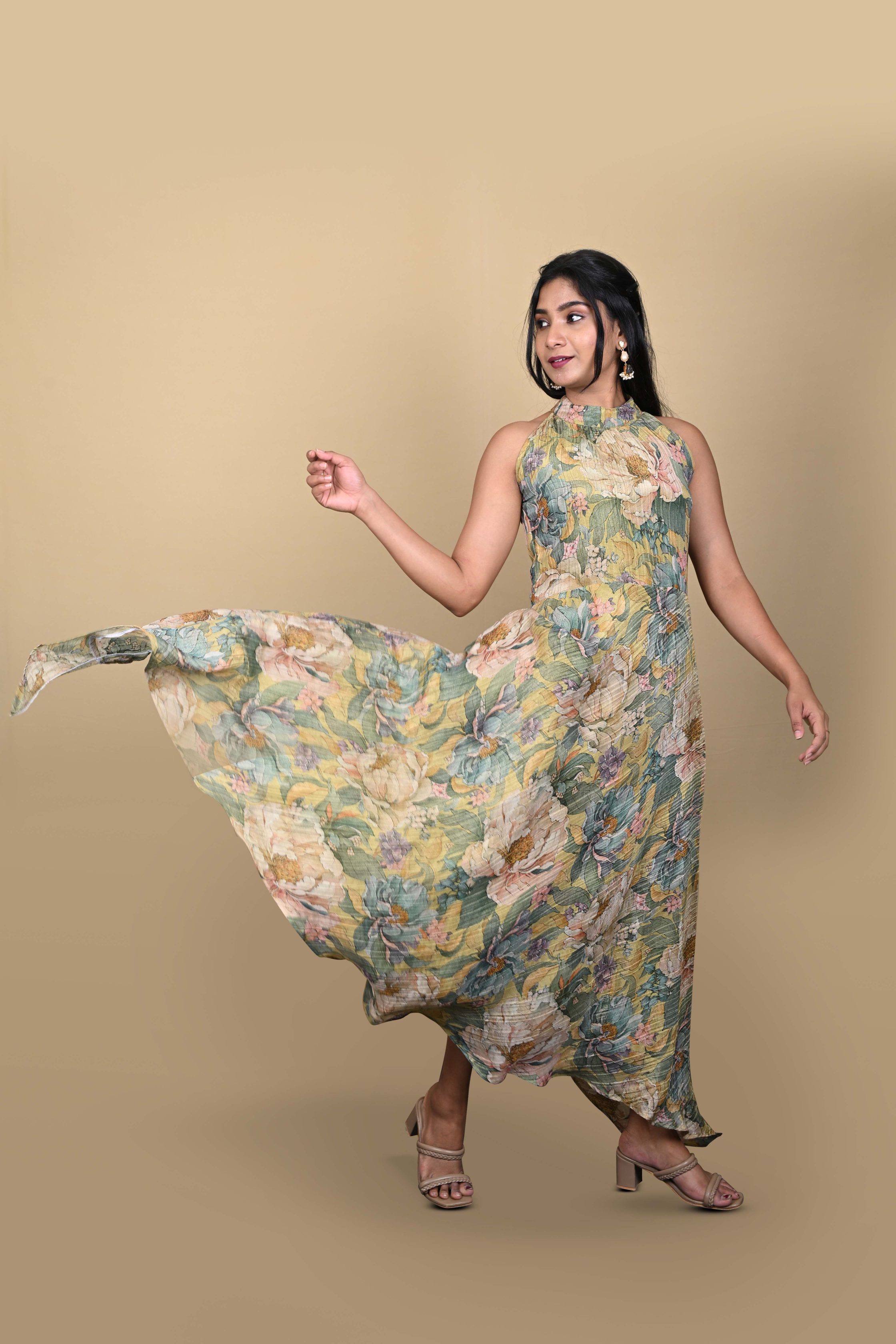 Vintage Botanical Gown