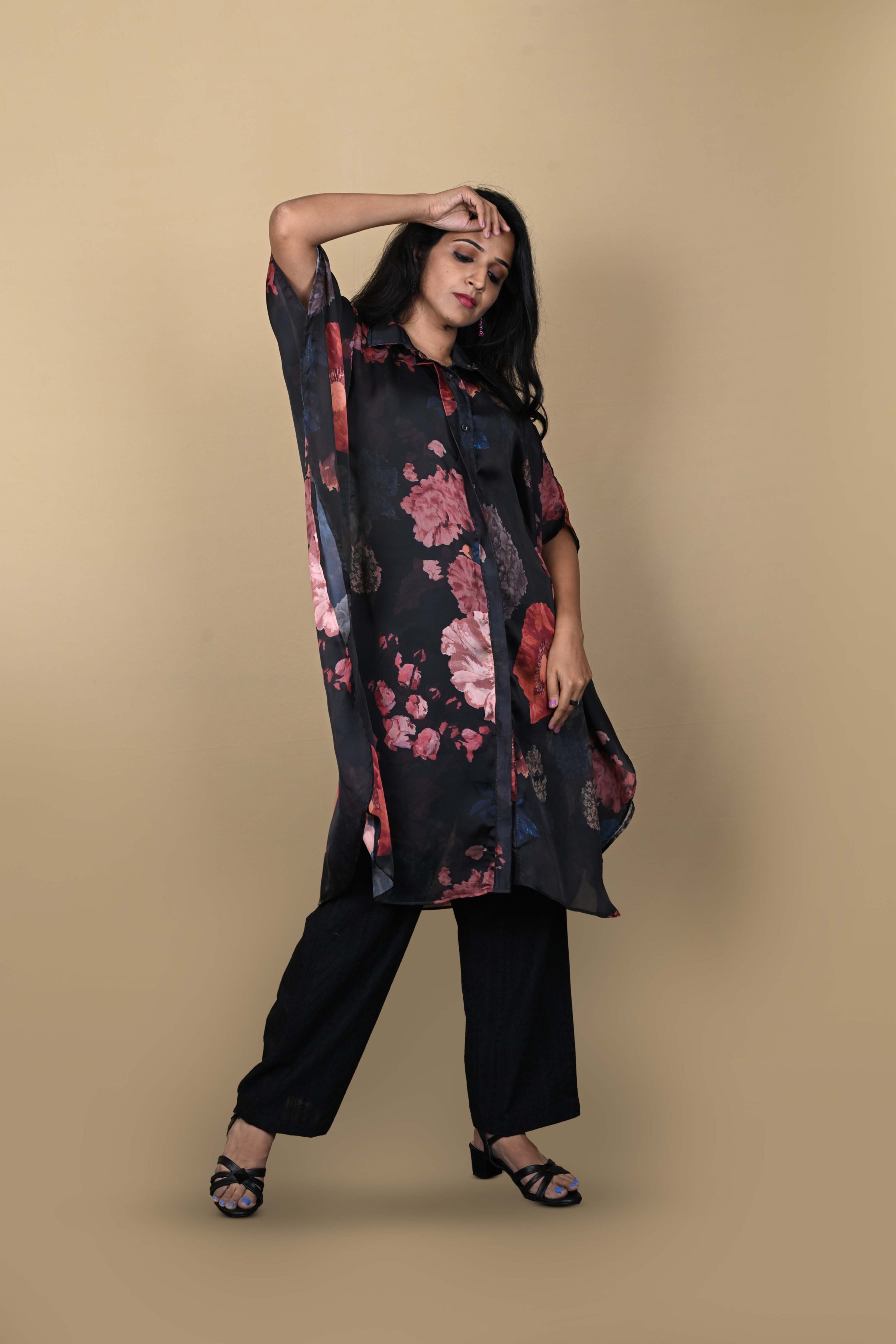 Indo-Western Floral Outfit