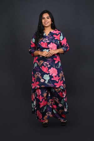 Floral Satin Co-ord or Women