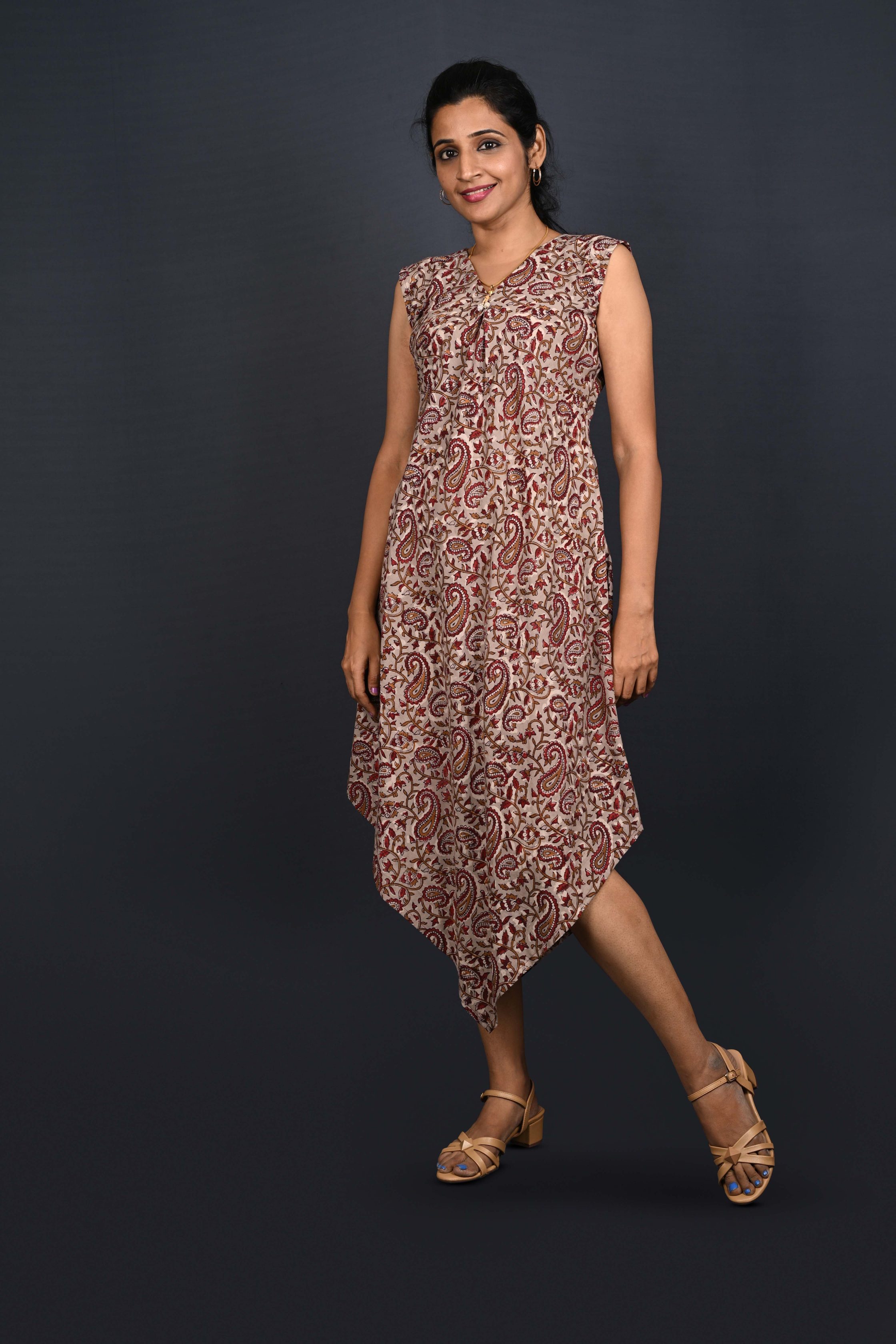 Summer Printed Cotton Dress