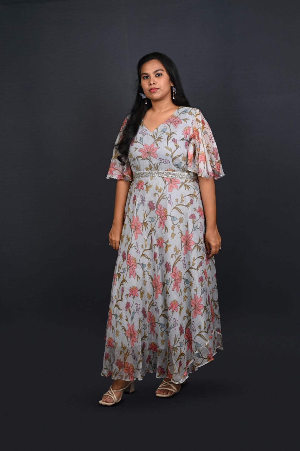 Floral Printed Gown