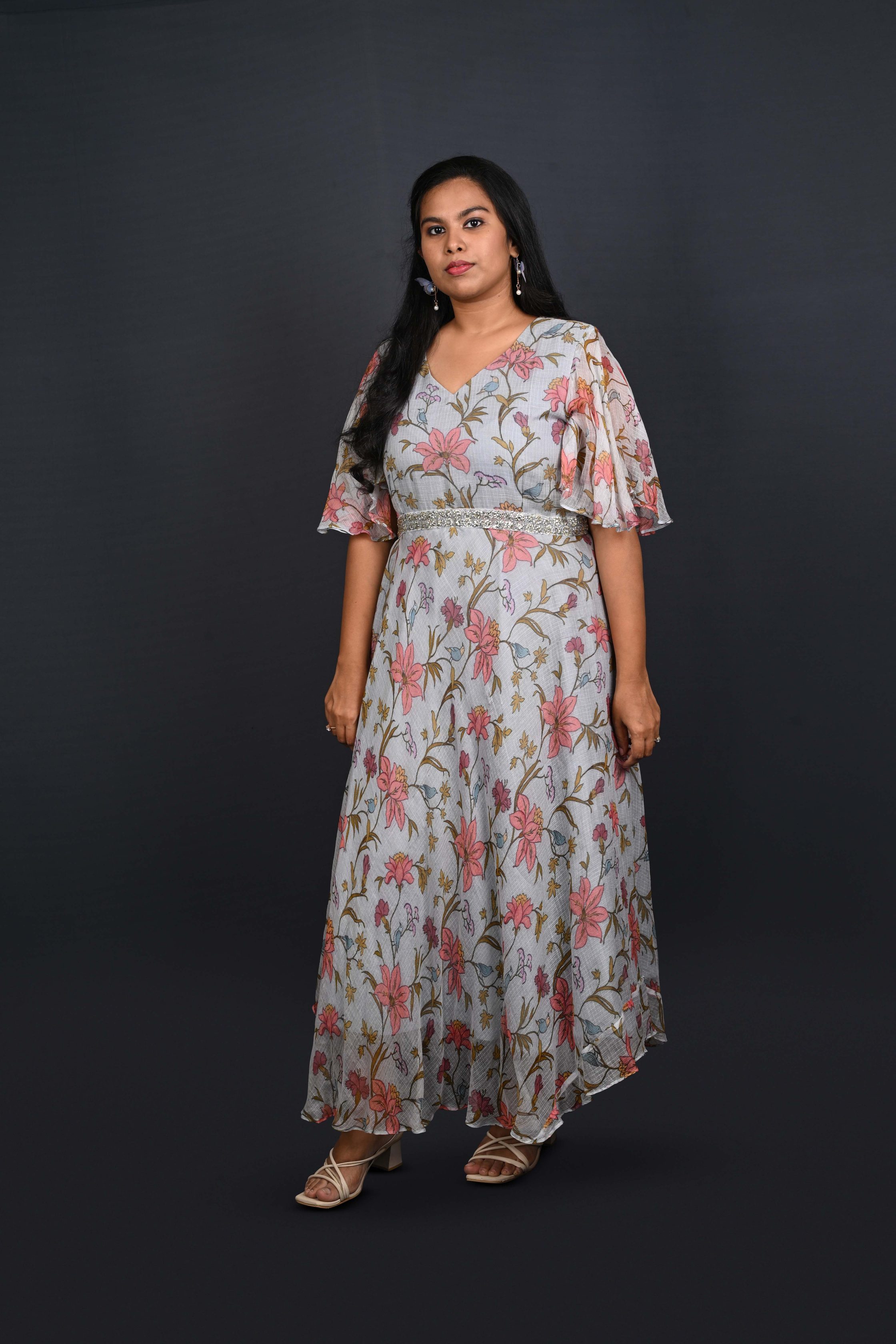 Floral Printed Gown