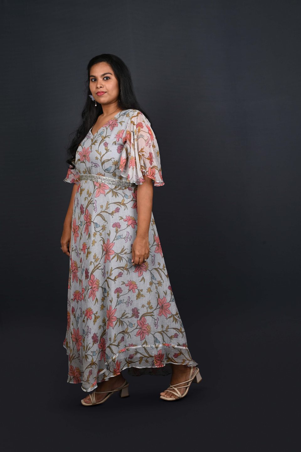 Floral Printed Gown