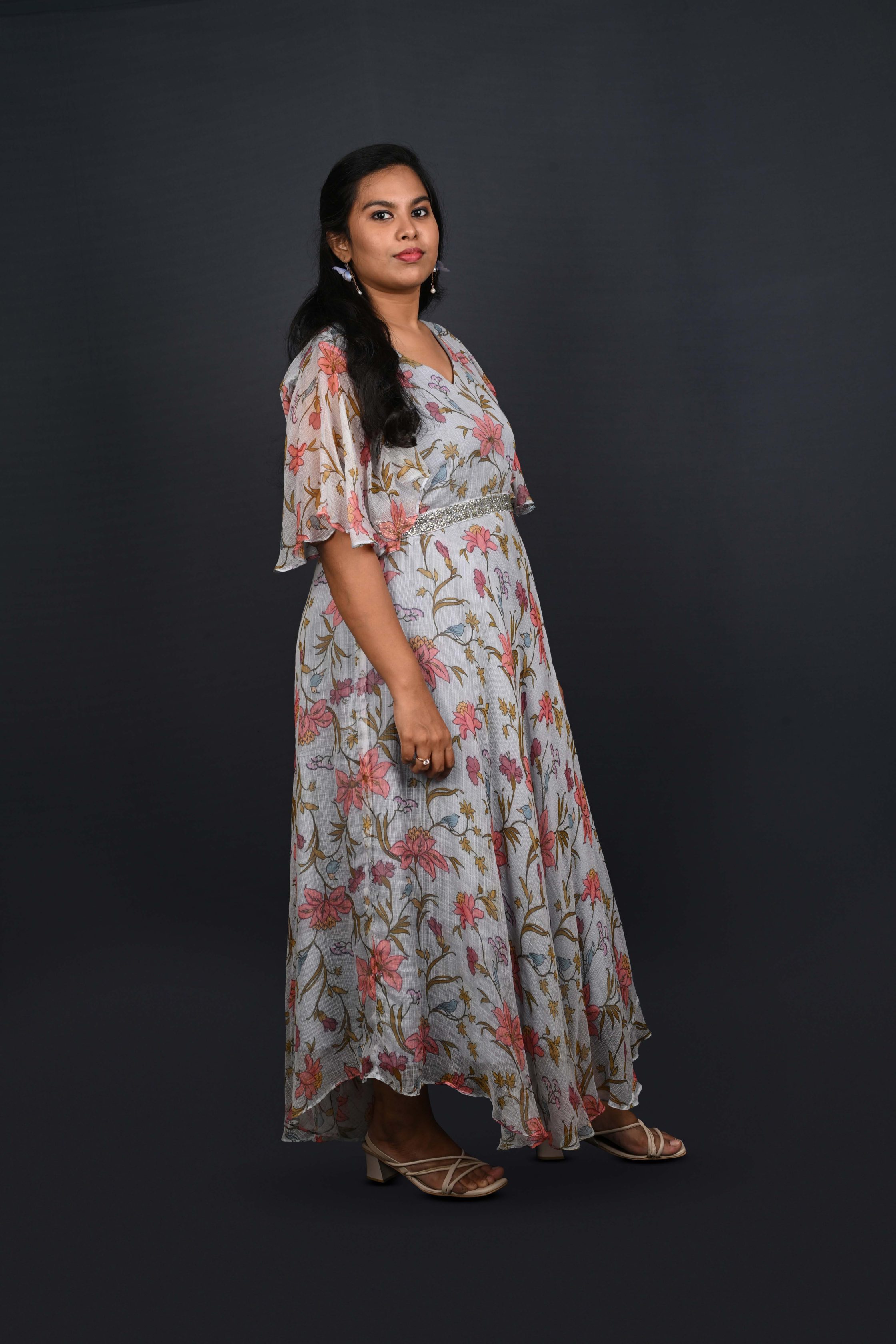 Floral Printed Gown