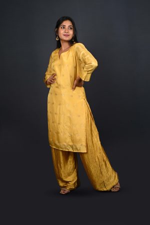 Mustard Yellow Kurta Set