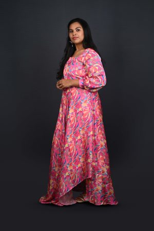 Pink Floral Gown
