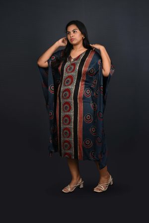 Tribal Print Kaftan Dress