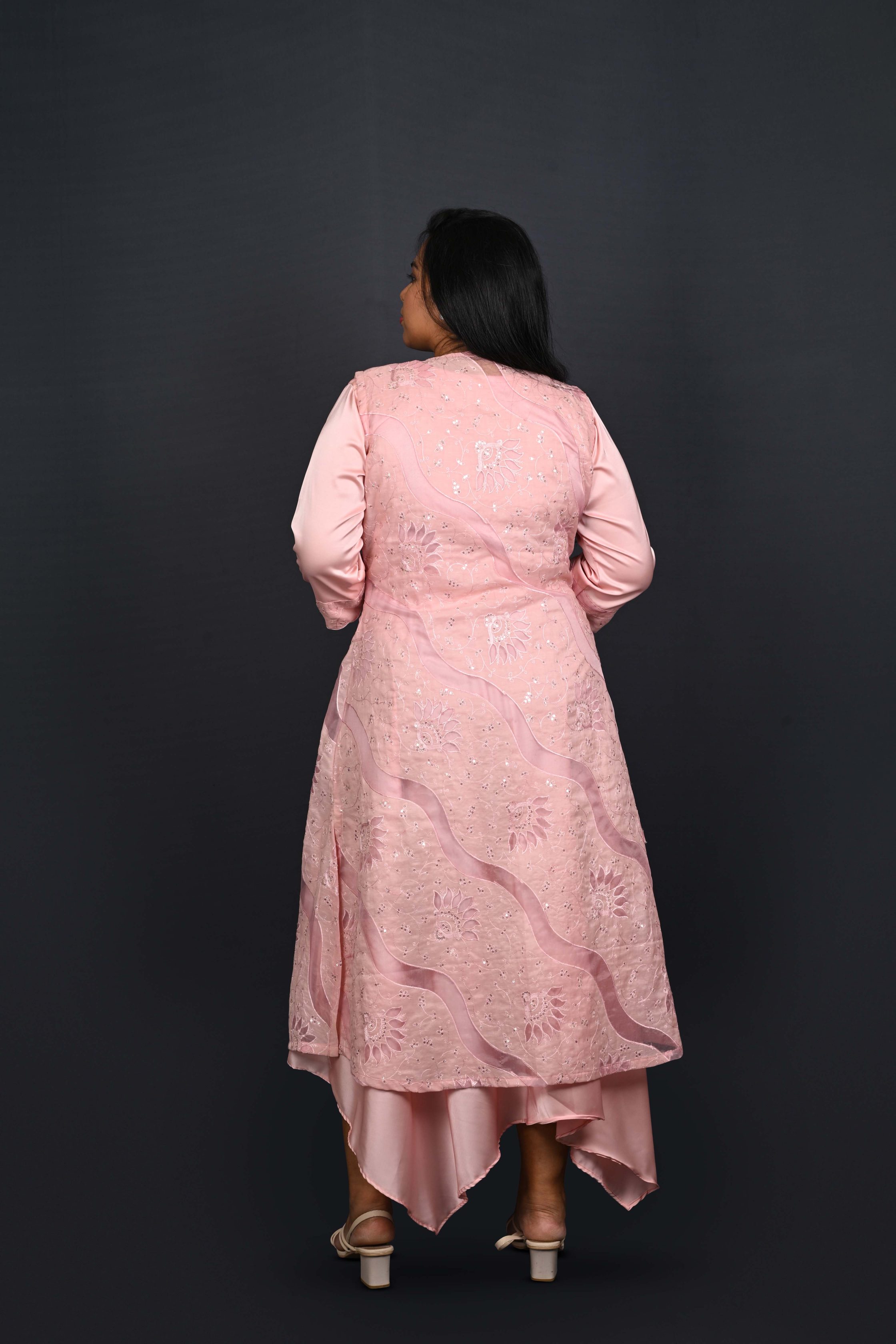 Blush Pink Gown Set