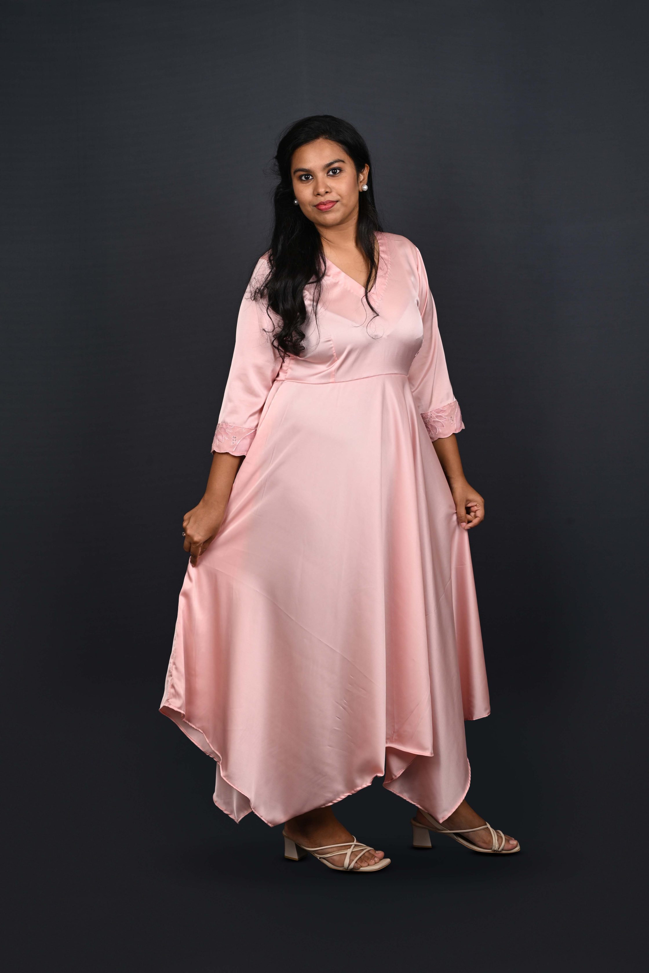 Blush Pink Gown Set