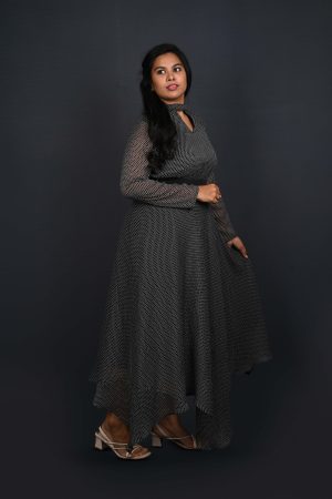 Black Polka Dot Gown